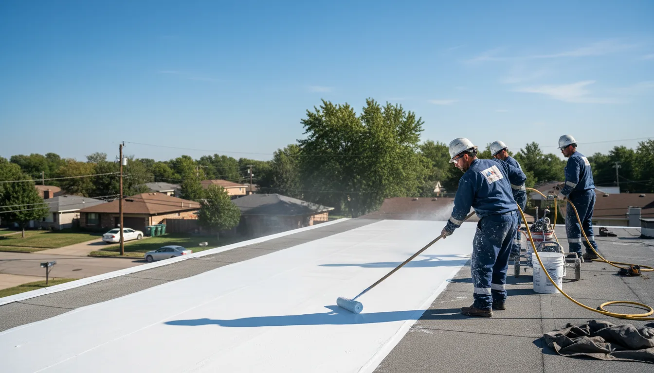 Commercial roof coating in Spencerport, NY near me
